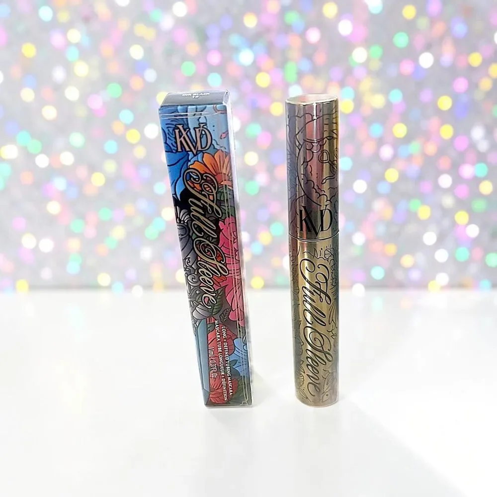 KAT VON D KVD Full Sleeve Long+Defined Tubing Ink Black 10 Mascara NIB 0.37 oz